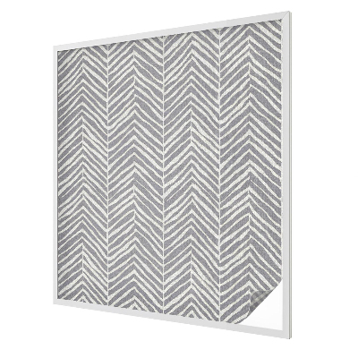 Naklejka witraż na szybę mleczna Zygzakowy wzór