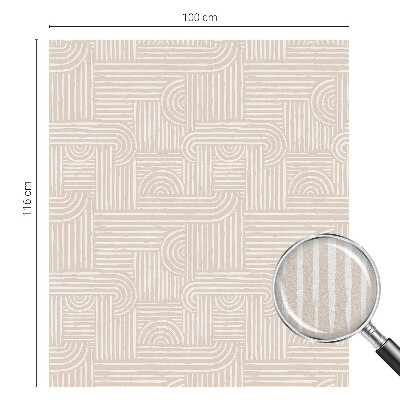 Folia mleczna na okno wzór witraż Geometryczny wzór