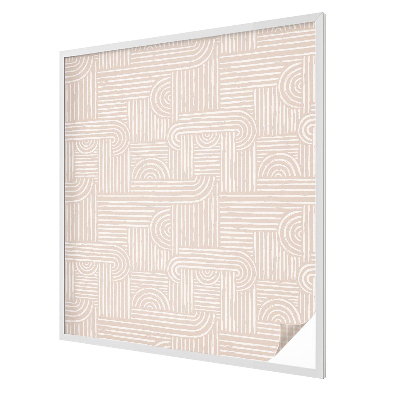 Folia mleczna na okno wzór witraż Geometryczny wzór