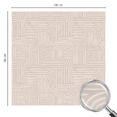 Folia mleczna na okno wzór witraż Geometryczny wzór