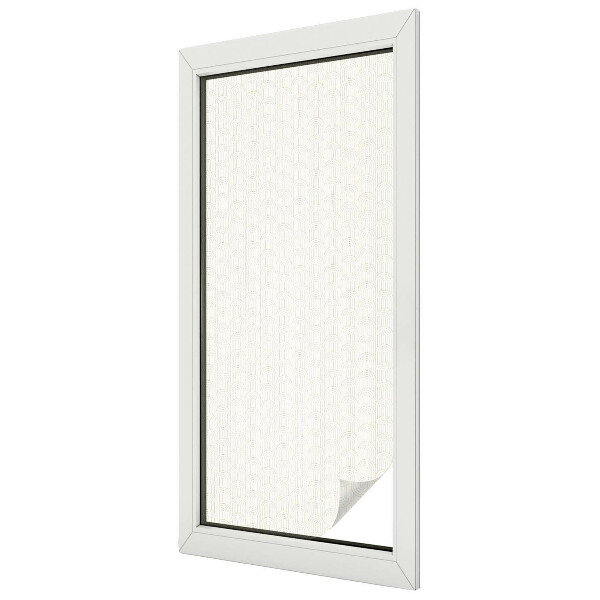 Witraż przyklejany na okno folia matowa Delikatny łuk