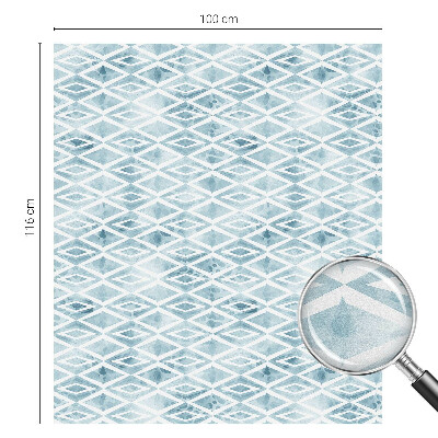 Folia okienna dekoracyjna witraż Niebieskie romby