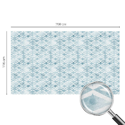 Folia okienna dekoracyjna witraż Niebieskie romby