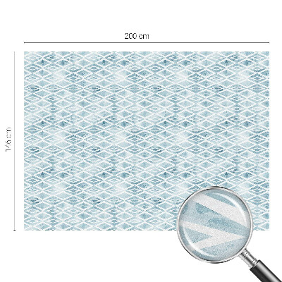 Folia okienna dekoracyjna witraż Niebieskie romby