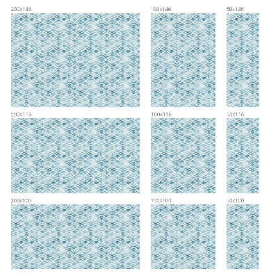 Folia okienna dekoracyjna witraż Niebieskie romby