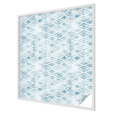 Folia okienna dekoracyjna witraż Niebieskie romby