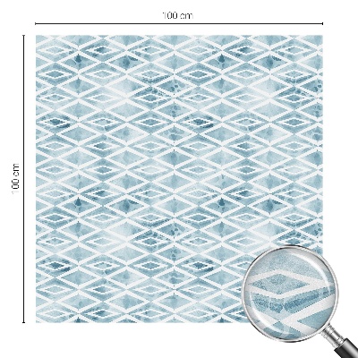 Folia okienna dekoracyjna witraż Niebieskie romby