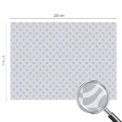 Witraż przyklejany na okno folia matowa Fioletowa symetria