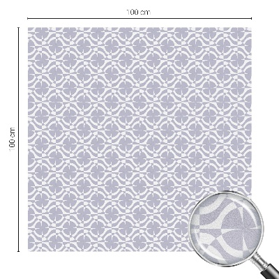 Witraż przyklejany na okno folia matowa Fioletowa symetria