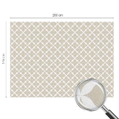 Folia mleczna na okno wzór witraż Geometryczne liście