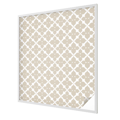 Folia mleczna na okno wzór witraż Geometryczne liście