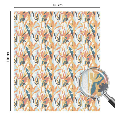 Folia okienna dekoracyjna witraż Botaniczna energia