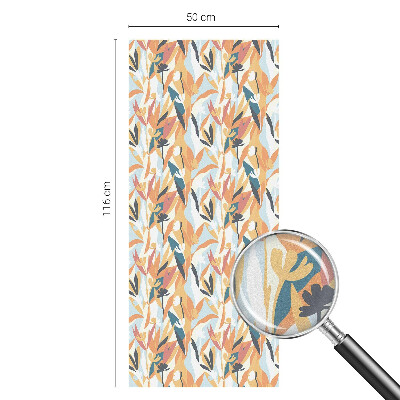 Folia okienna dekoracyjna witraż Botaniczna energia