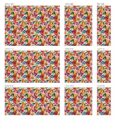 Witraż przyklejany na okno folia matowa Kwiatowa eksplozja