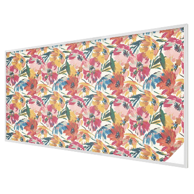 Witraż przyklejany na okno folia matowa Kwiatowa eksplozja