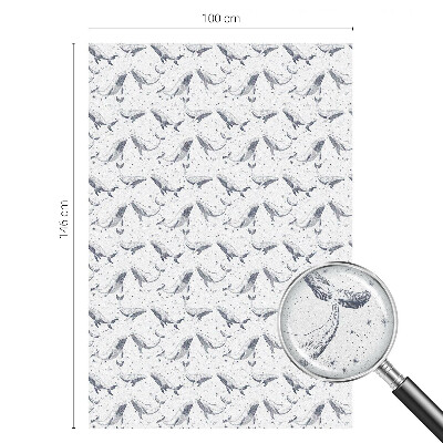 Folia mleczna na okno wzór witraż Morskie stworzenia