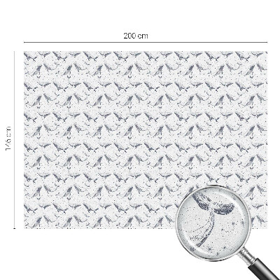 Folia mleczna na okno wzór witraż Morskie stworzenia