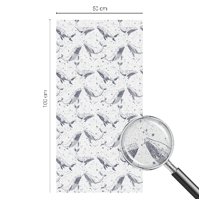 Folia mleczna na okno wzór witraż Morskie stworzenia