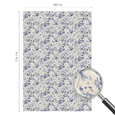 Witraż przyklejany na okno folia matowa Kwiatowa symetria