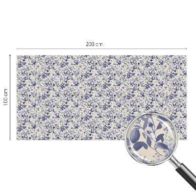 Witraż przyklejany na okno folia matowa Kwiatowa symetria