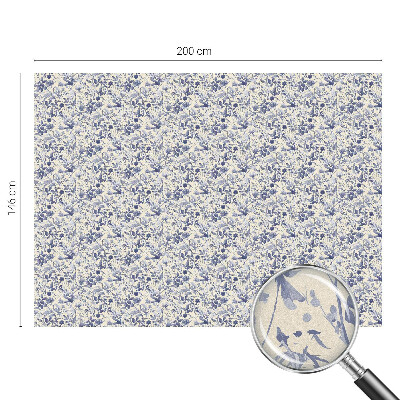 Witraż przyklejany na okno folia matowa Kwiatowa symetria