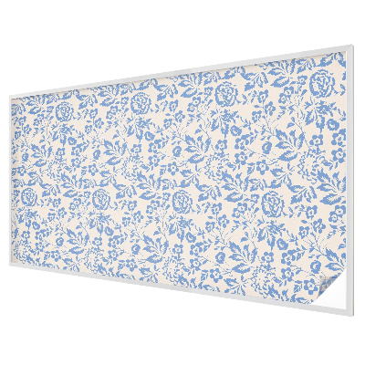 Witraż przyklejany na okno folia matowa Kwiaty liście