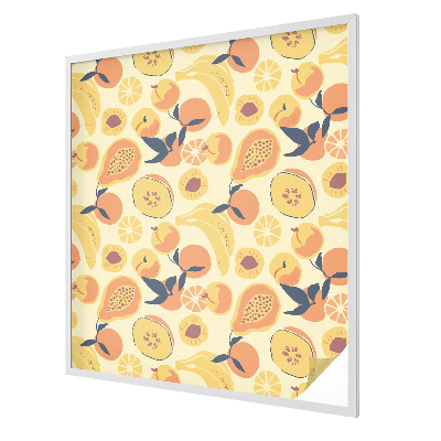 Witraż przyklejany na okno folia matowa Soczyste owoce