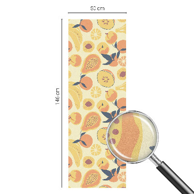 Witraż przyklejany na okno folia matowa Soczyste owoce