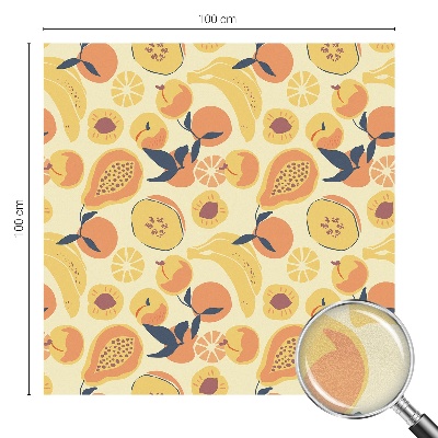 Witraż przyklejany na okno folia matowa Soczyste owoce