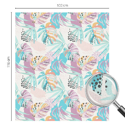 Naklejka witraż na szybę mleczna Abstrakcyjna dżungla