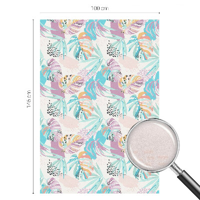 Naklejka witraż na szybę mleczna Abstrakcyjna dżungla