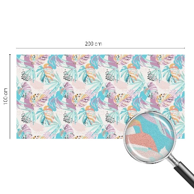 Naklejka witraż na szybę mleczna Abstrakcyjna dżungla