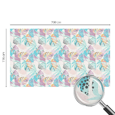 Naklejka witraż na szybę mleczna Abstrakcyjna dżungla