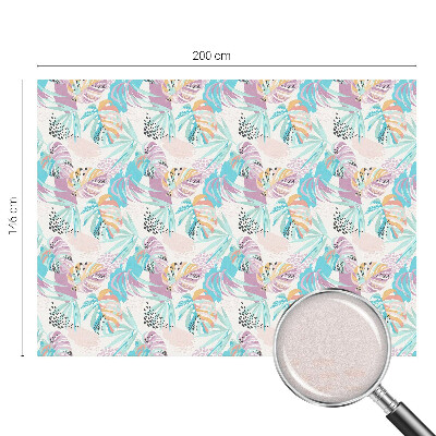 Naklejka witraż na szybę mleczna Abstrakcyjna dżungla