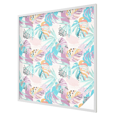 Naklejka witraż na szybę mleczna Abstrakcyjna dżungla