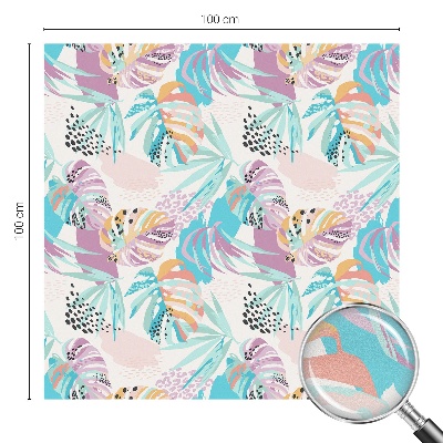 Naklejka witraż na szybę mleczna Abstrakcyjna dżungla