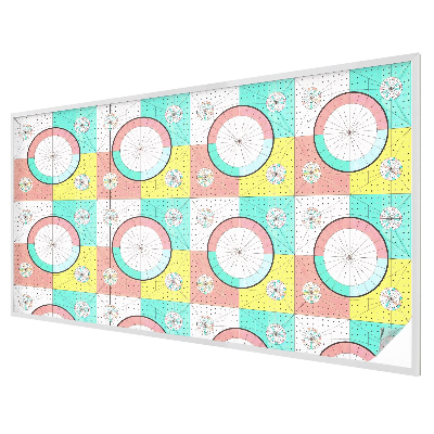 Folia okienna dekoracyjna witraż Geometryczne koła