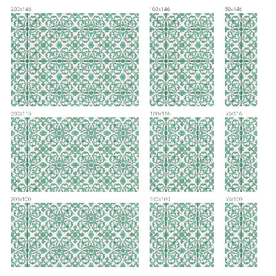 Witraż przyklejany na okno folia matowa Klasyczne ornamenty