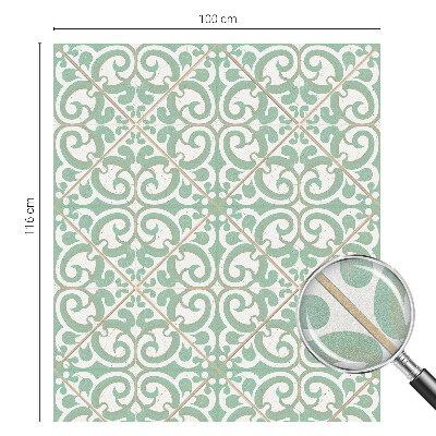 Folia mleczna na okno wzór witraż Klasyczna elegancja