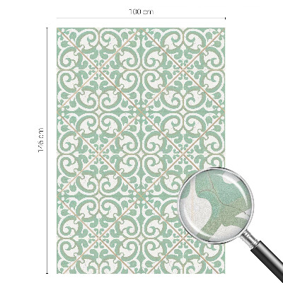 Folia mleczna na okno wzór witraż Klasyczna elegancja