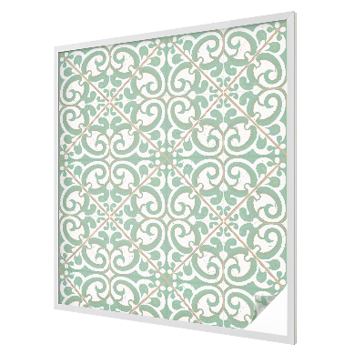 Folia mleczna na okno wzór witraż Klasyczna elegancja