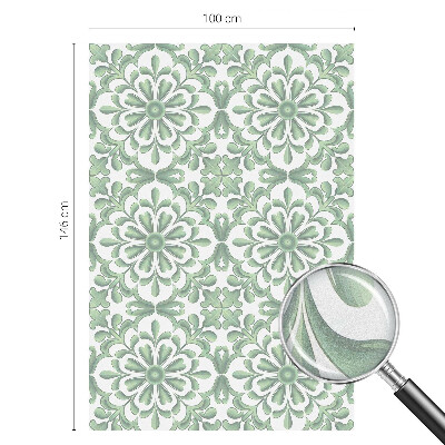 Witraż przyklejany na okno folia matowa Zielone liście