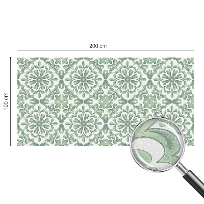 Witraż przyklejany na okno folia matowa Zielone liście