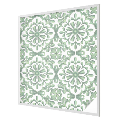 Witraż przyklejany na okno folia matowa Zielone liście