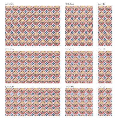 Folia mleczna na okno wzór witraż Kwiatowe wzory