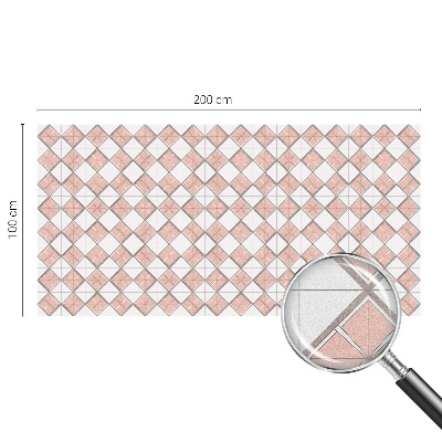 Naklejka witraż na szybę mleczna Geometryczne romby