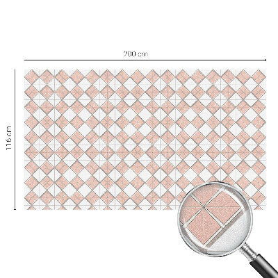 Naklejka witraż na szybę mleczna Geometryczne romby
