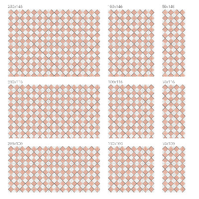 Naklejka witraż na szybę mleczna Geometryczne romby