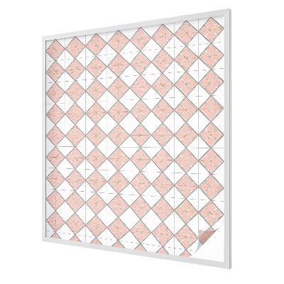 Naklejka witraż na szybę mleczna Geometryczne romby