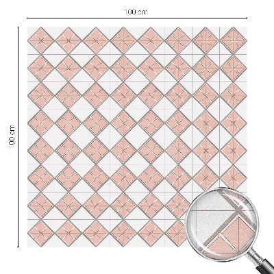 Naklejka witraż na szybę mleczna Geometryczne romby